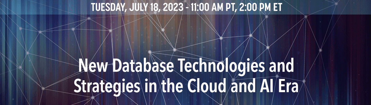 New Database Technologies and Strategies in the Cloud and AI Era